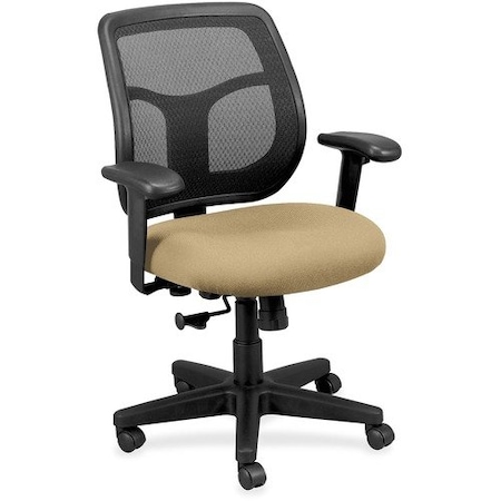 Eurotech - The Raynor Group Mid-back Chair, Mesh, 26inx19.3inx35-38-1/2in, Sandstone/Black EUTMT940019